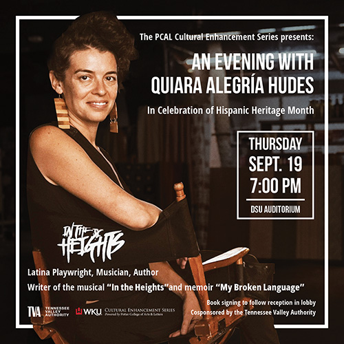 PCAL to Host “An Evening with Quiara Alegría Hudes”