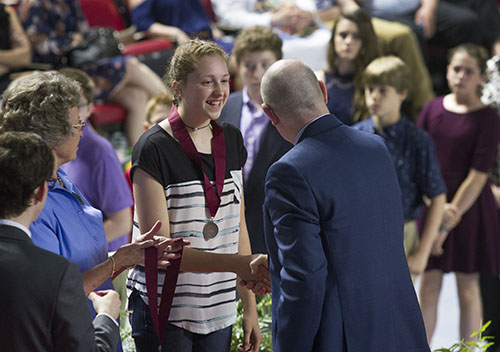 Academically talented seventh graders honored at Duke TIP ceremony