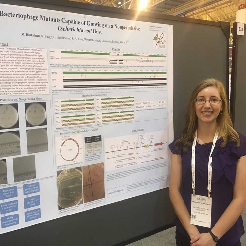 WKU BIOLOGY STUDENT PRESENTS RESEARCH AT NATIONAL MICROBIOLOGY MEETING