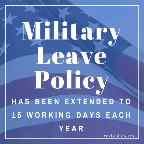 Updated Military Leave Policy
