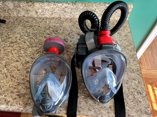 Ogden College Dean converts scuba masks into personal protective equipment