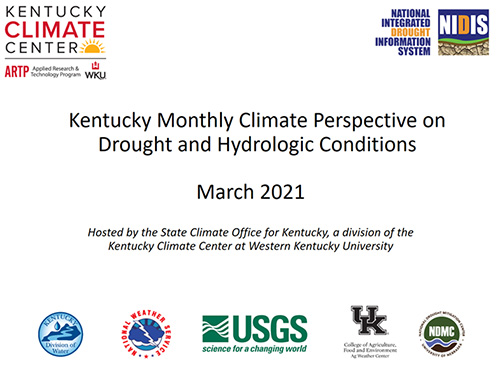State Climate Office for Kentucky provides overview of recent weather, climate conditions