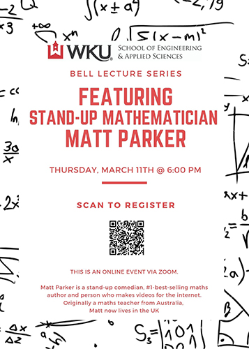 Stand-up Mathematician to present WKU lecture March 11