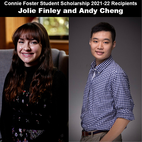 WKU Libraries awards Connie Foster Student Scholarships to Jolie Finley and Andy Cheng
