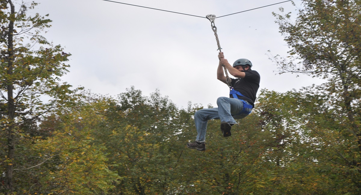 The challenge course is a great learning laboratory! Take a course for academic credit or bring an academic class out.
