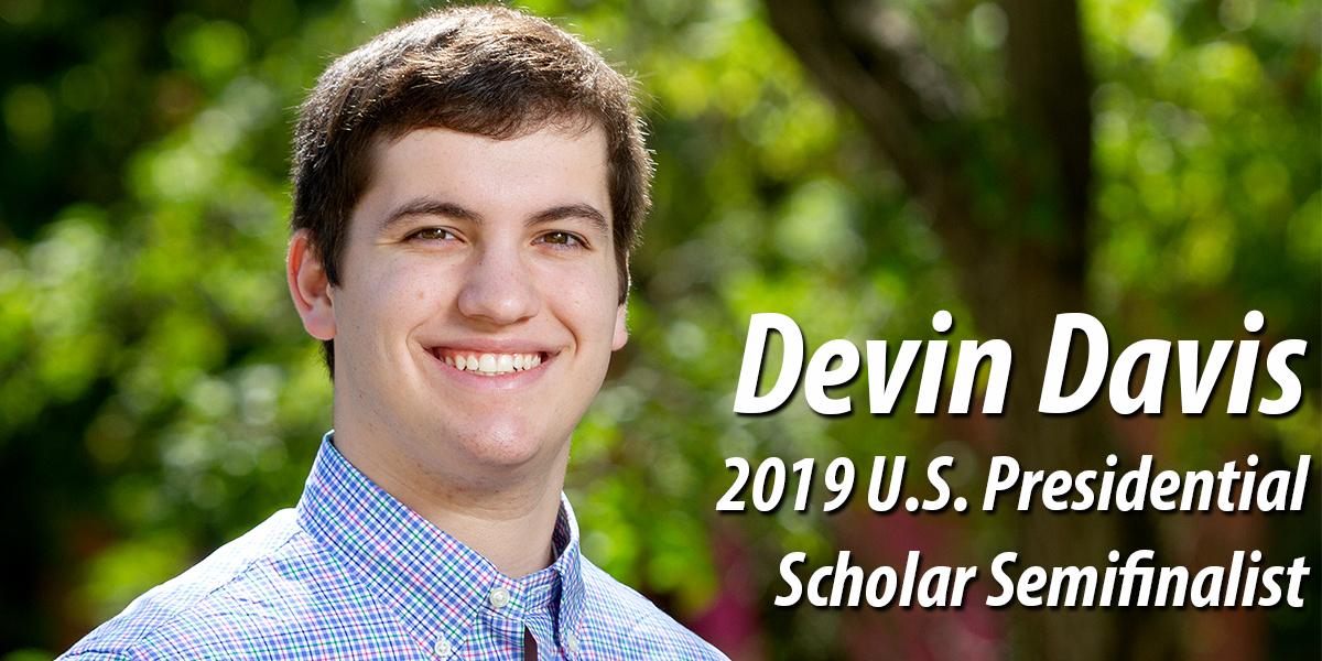 Devin Davis - 2019 US Presidential Scholar