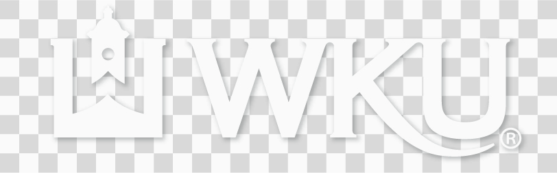 WKU long logo with cupola in white - website display 