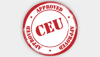 CEU Approved rubber stamp graphic