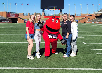 WKU Family on Football Field