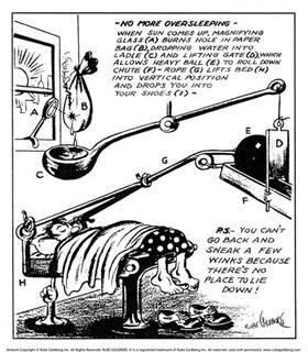 Rube Goldberg Cartoon