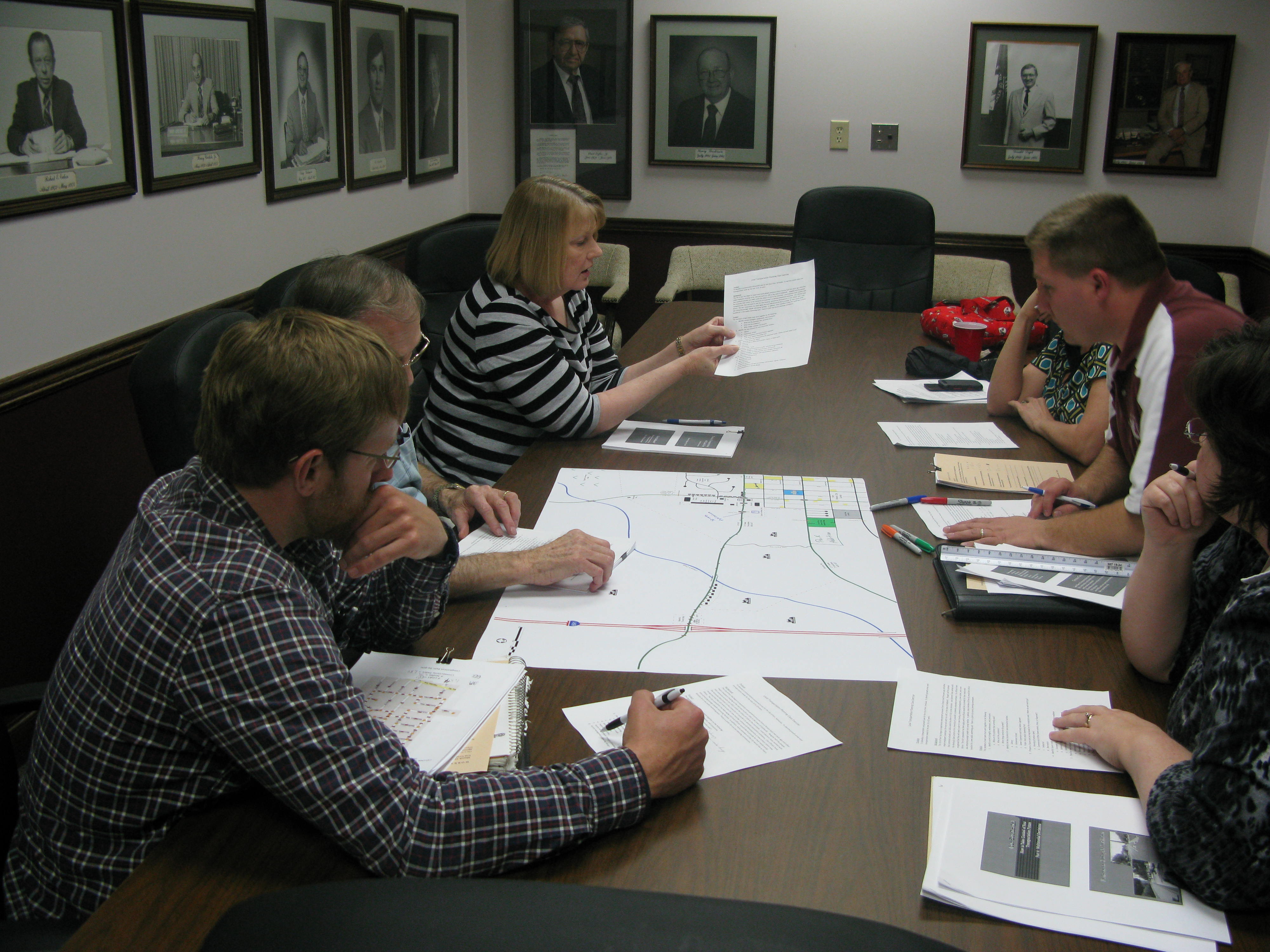 Planning and zoning officials from the ten county BRADD region received training on transportation planning issues at the BRADD offices in March. The interactive workshop was co-sponsored by the Center for Local Governments.  