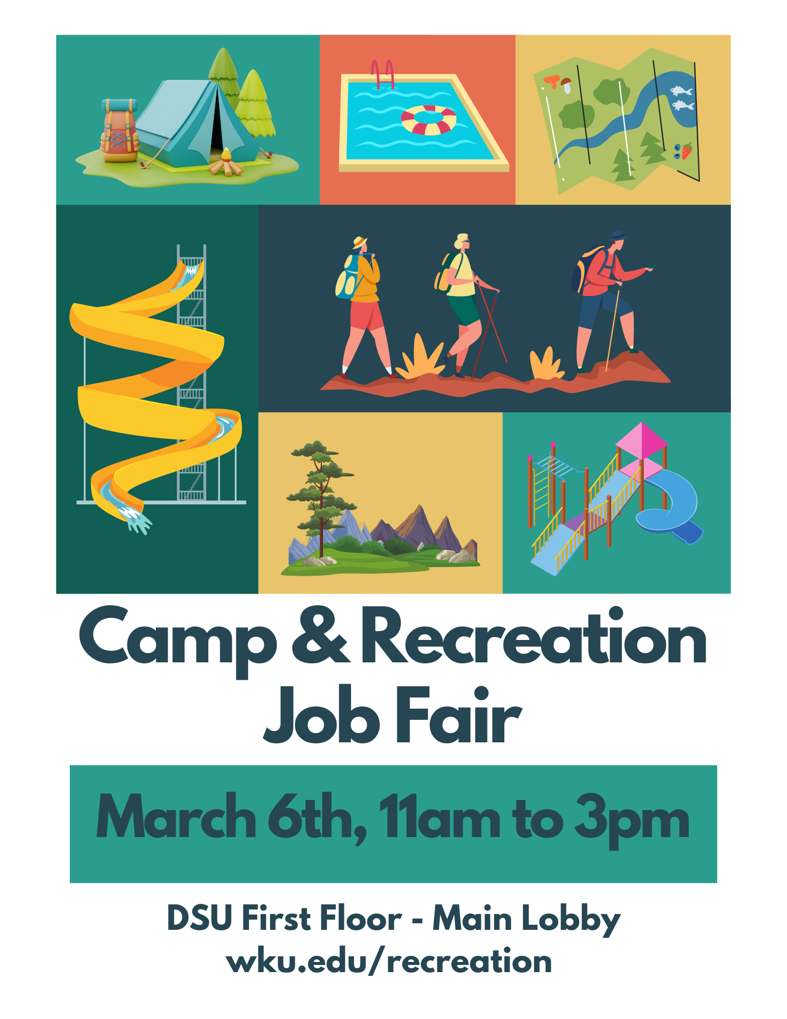 WKU Camp & Recreation Job Fair graphic
