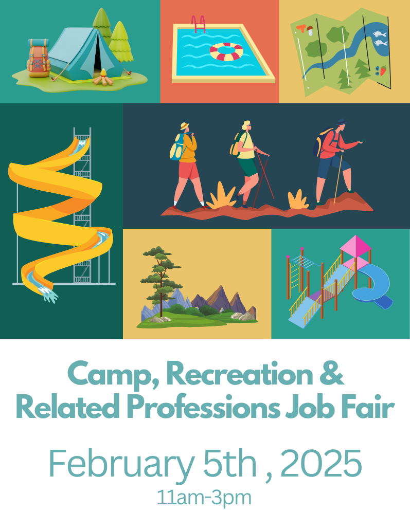 2025 Camp, Recreation & Related Professions Job Fair graphic