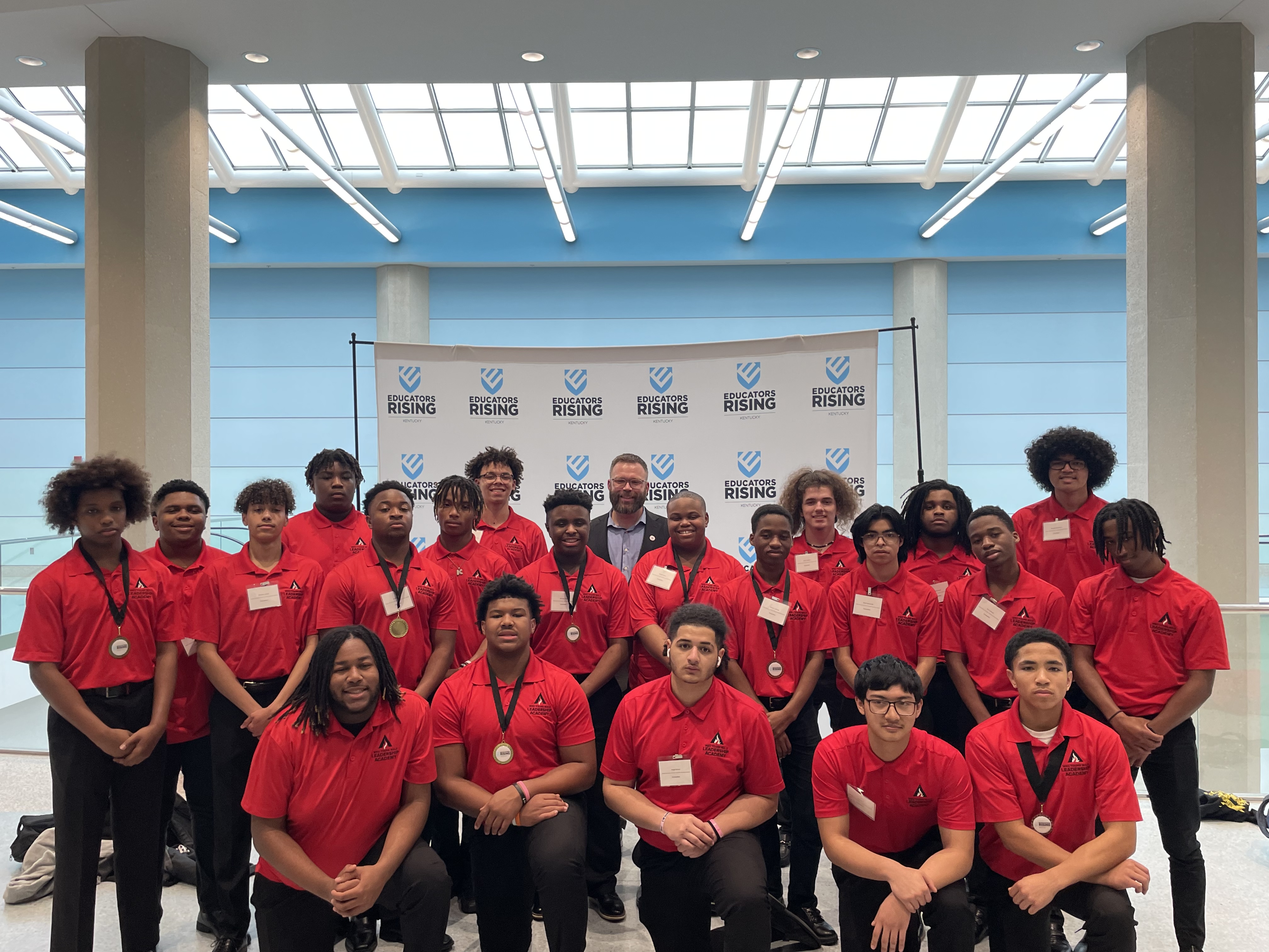 Group photo of WKU's Young Male Leadership Academy