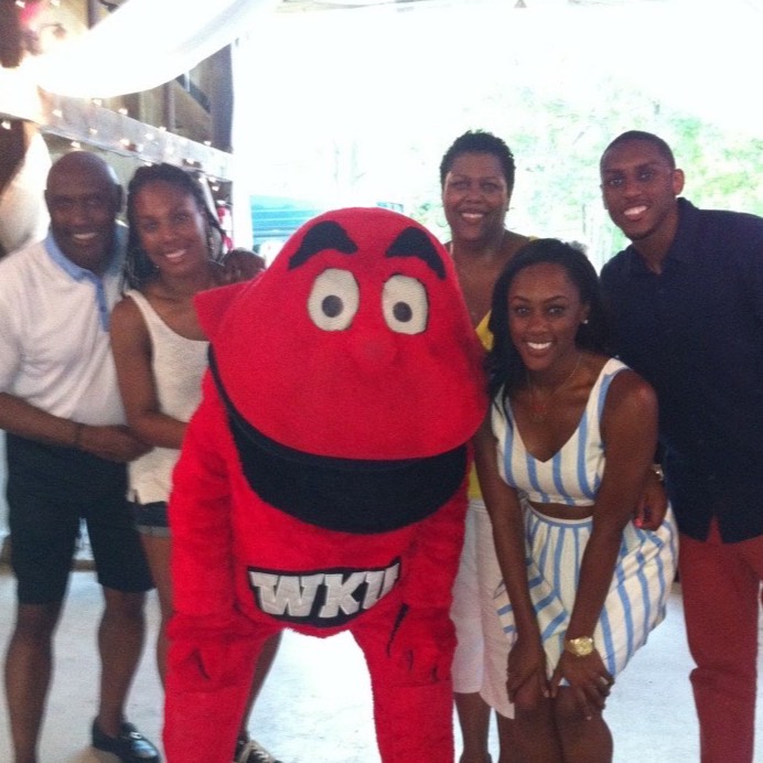 C.J. Nichols ('82), Big Red, and Nichols Family