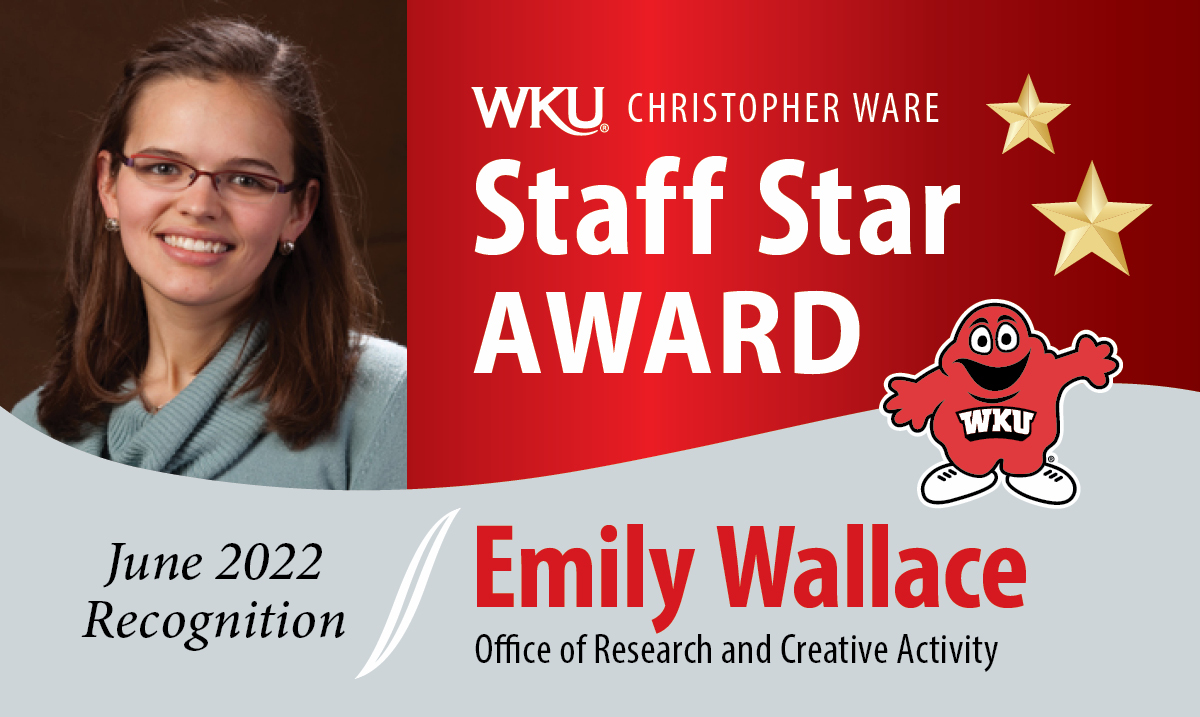 Emily Wallace June Staff Star Award Recipient