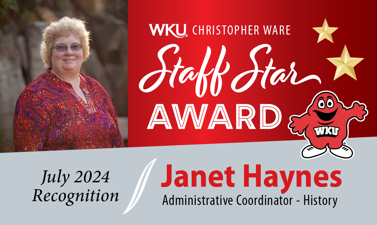 Janet Haynes Staff Star July