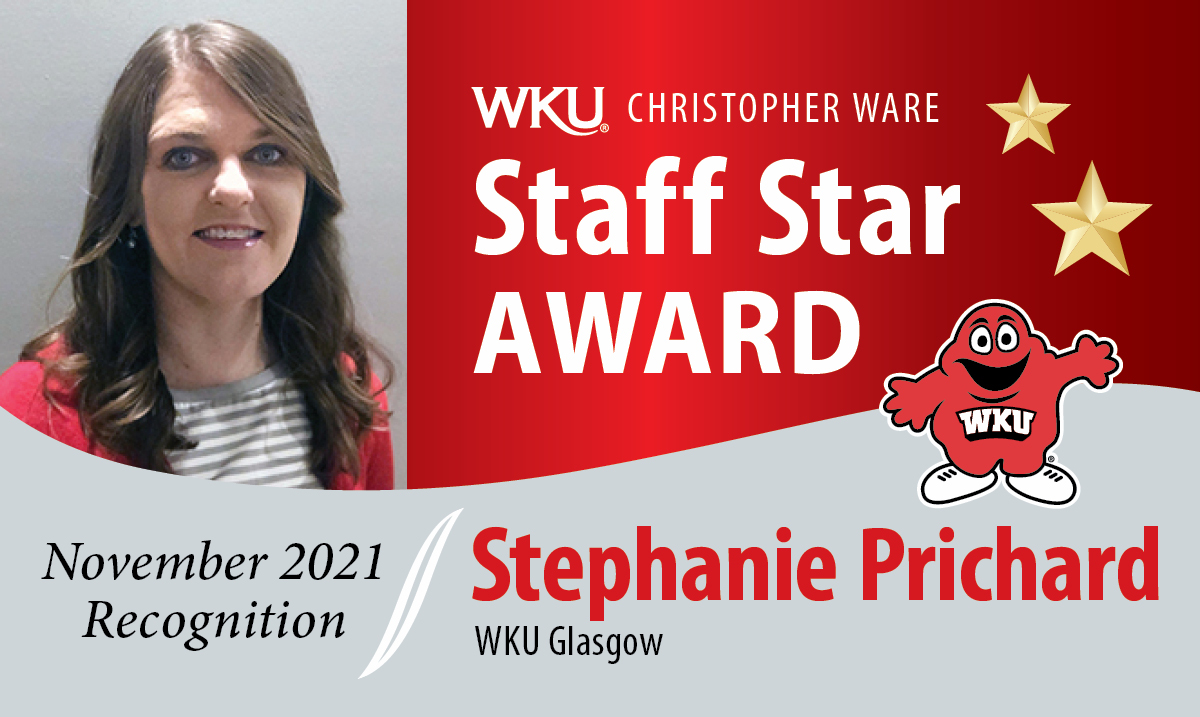 Stephanie Prichard November 2021 Staff Star
