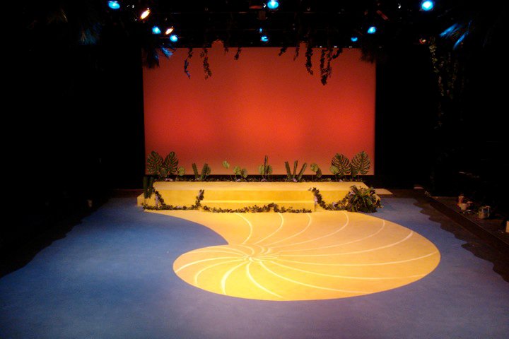 Once On This Island Set in Gordon Wilson Lab Theatre