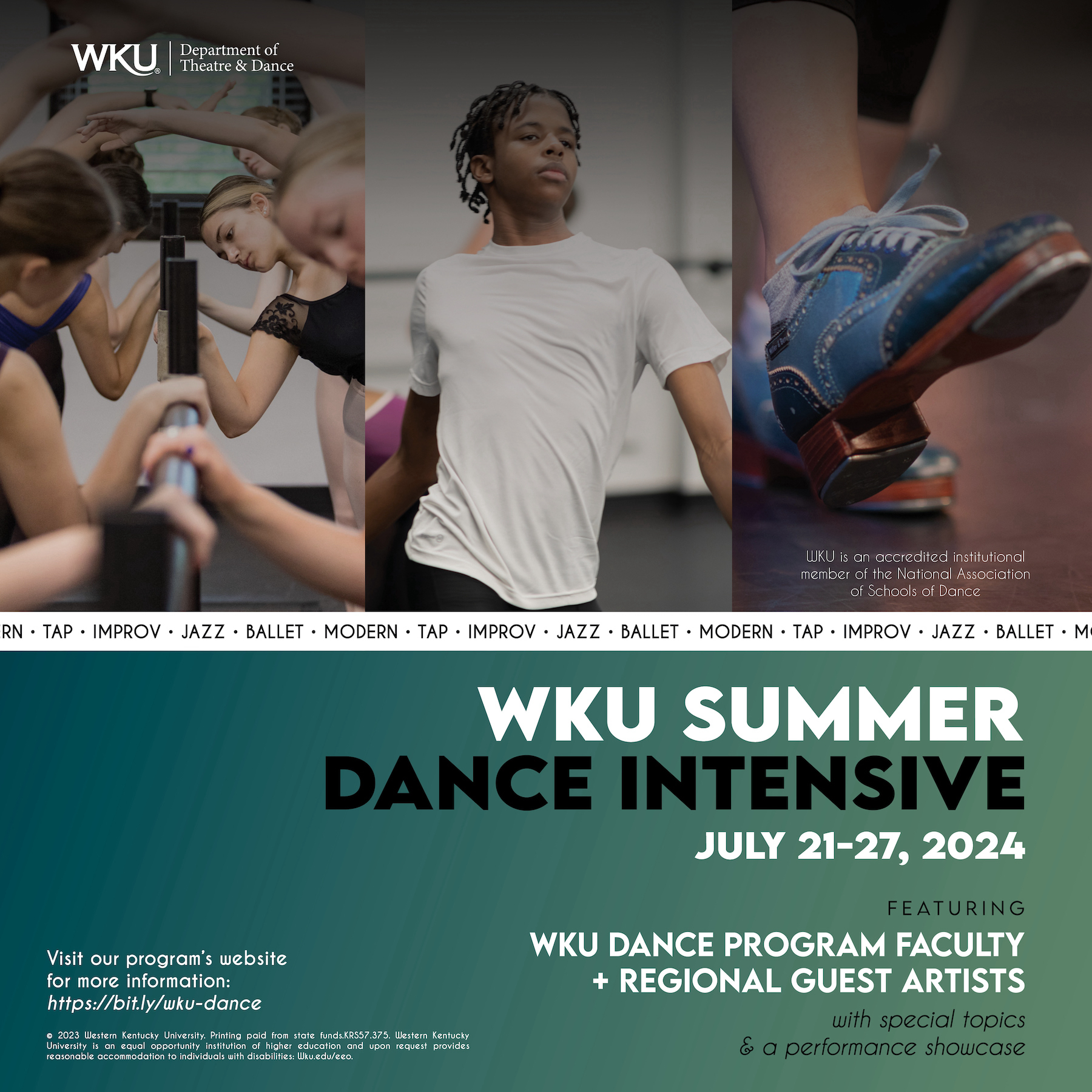 Summer Dance Intensive Poster 2024