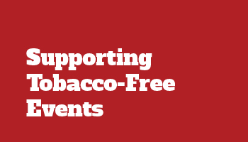 Get involved in tobacco free events