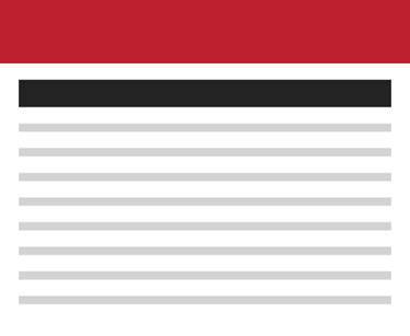 Illustration of a one column template.