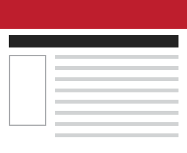 Illustration of a two column template with content on the right.