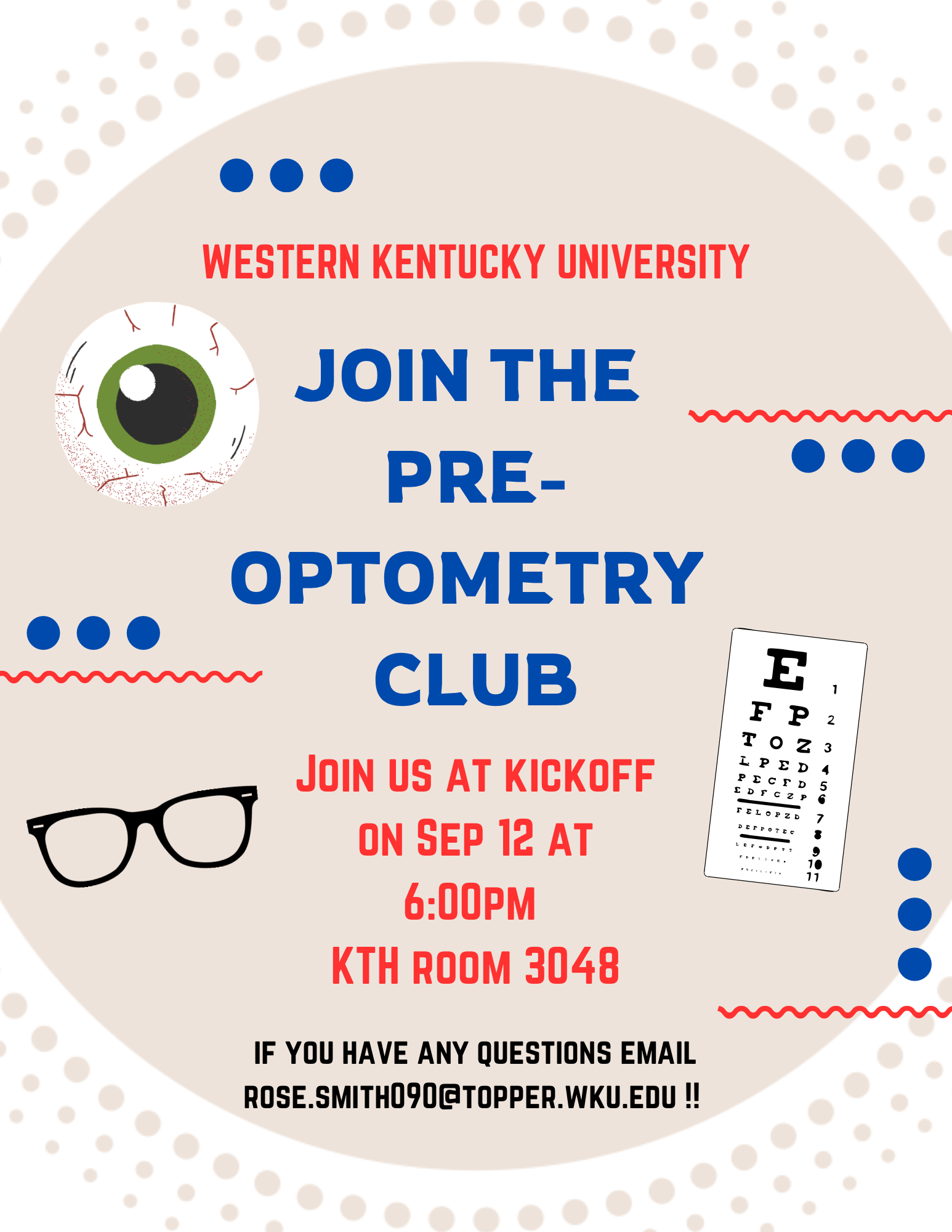 pre-optometry club flyer